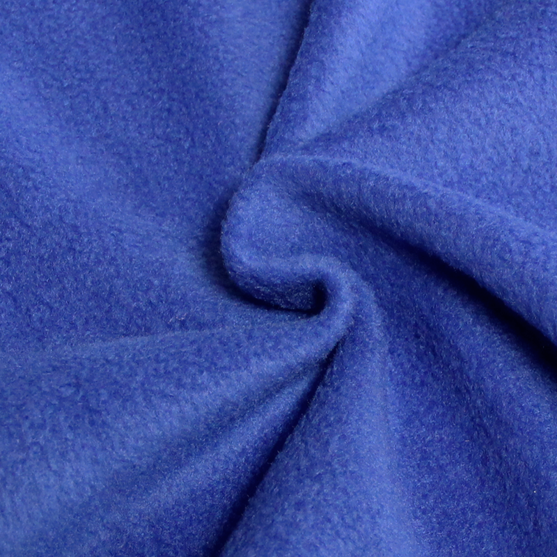 Tissu polaire uni bleu pastel, anti-pilling 