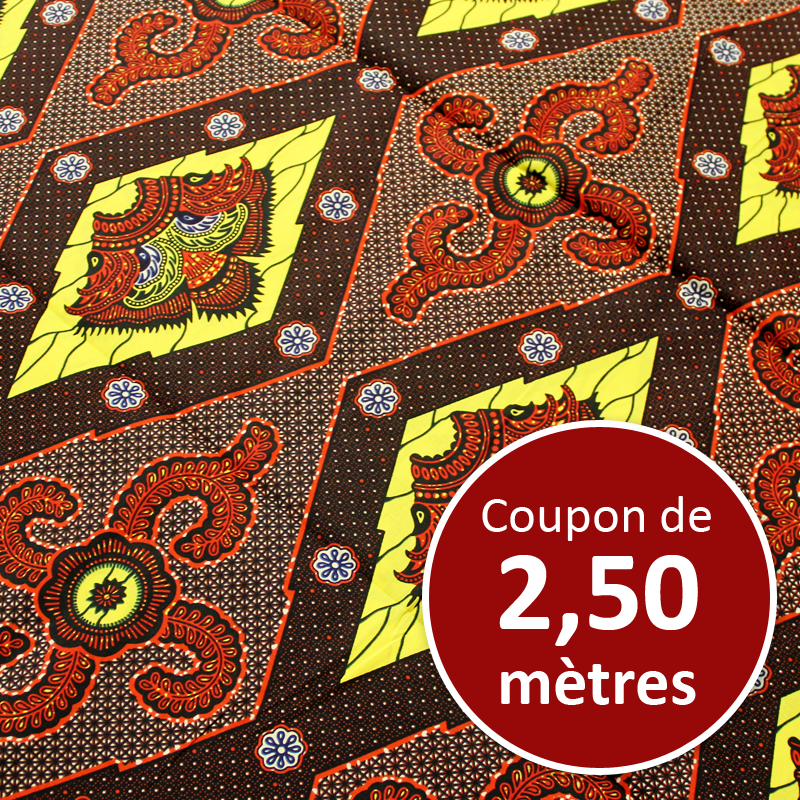 Tissu Africain WAX - Lobito (coupon de 2,50 mètres)