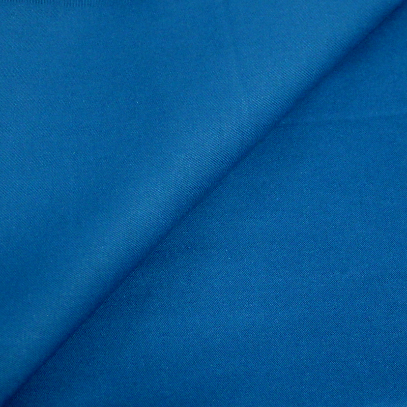 Gabardine de coton & élasthanne - Bleu