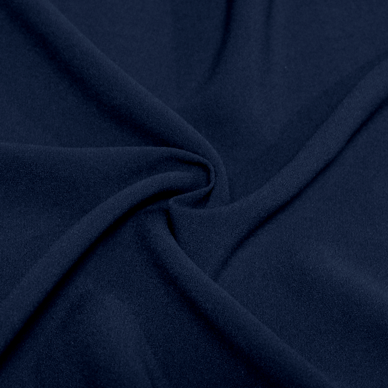 Crêpe envers satin - Bleu nuit