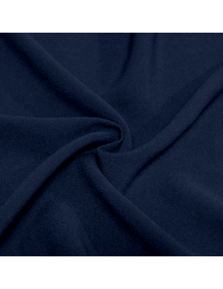 Crêpe envers satin - Bleu nuit