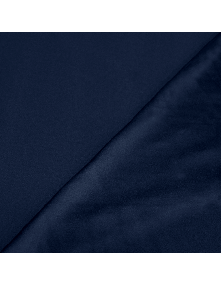 Crêpe envers satin - Bleu nuit