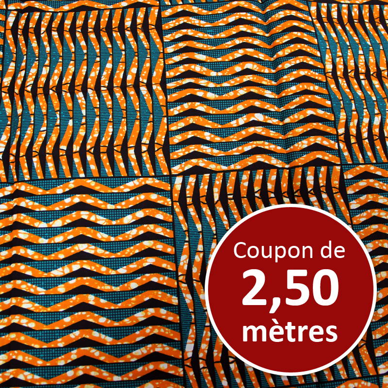 Tissu Africain WAX - Assa (coupon de 2,50 mètres)