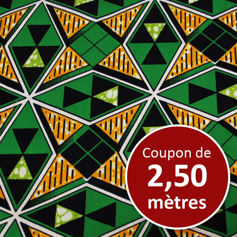 Tissu Africain WAX - Jos (coupon de 2,50 mètres)