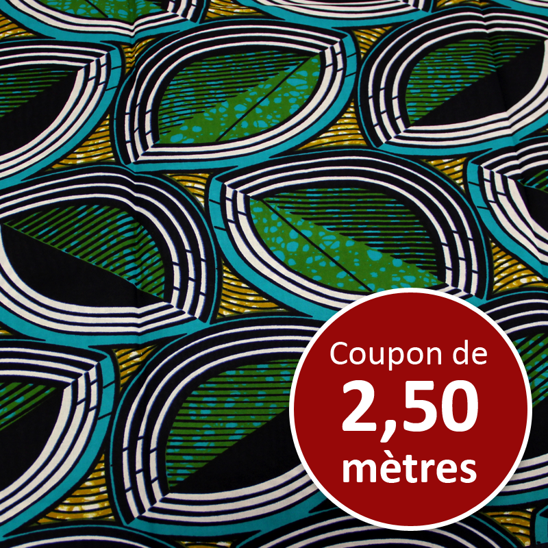 Tissu Africain WAX - Bargal (coupon de 2,50 mètres)