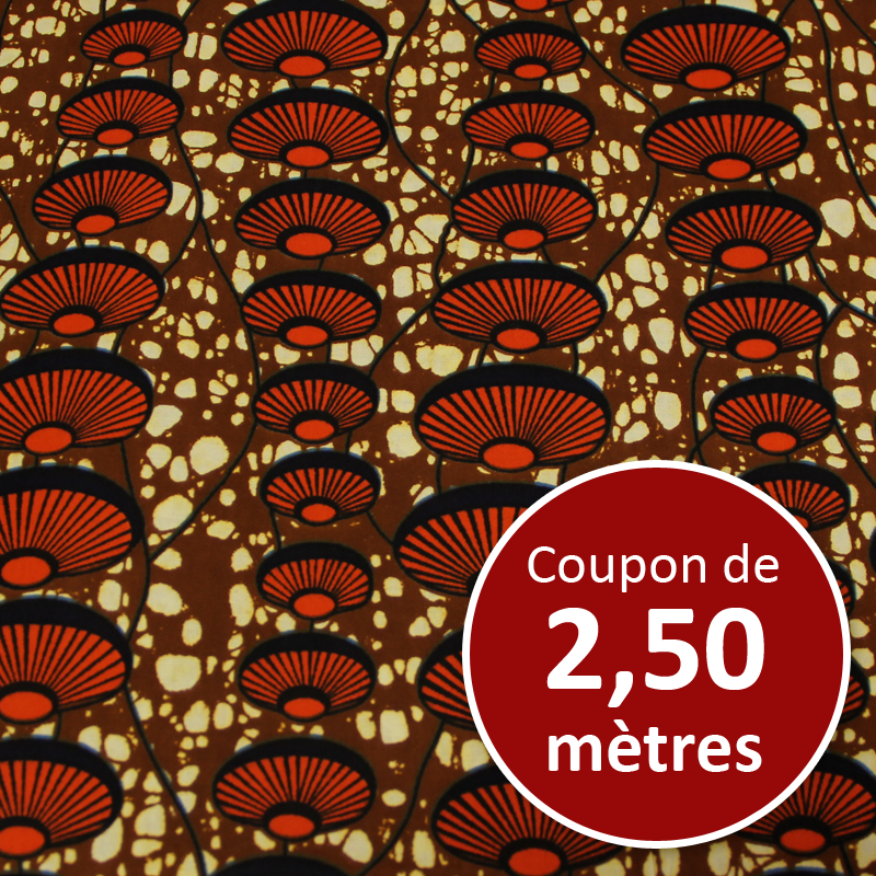 Tissu Africain WAX - Koro (coupon de 2,50 mètres)