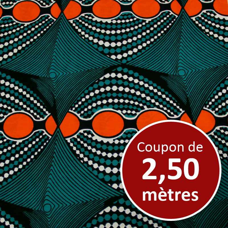 Tissu Africain WAX - Touba (coupon de 2,50 mètres)