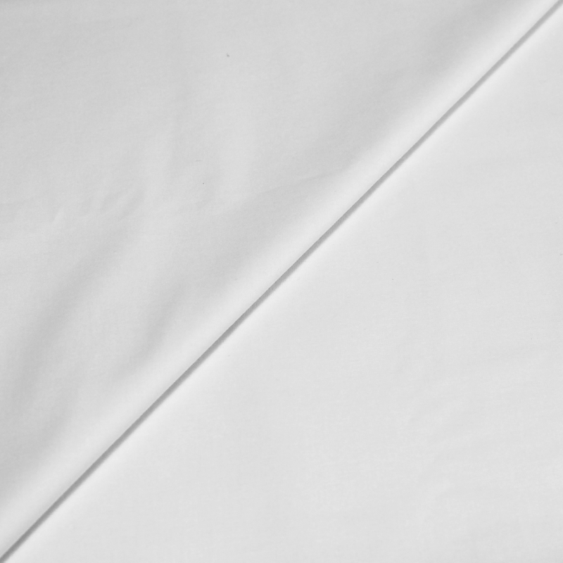 Popeline fine de coton unie - Blanc