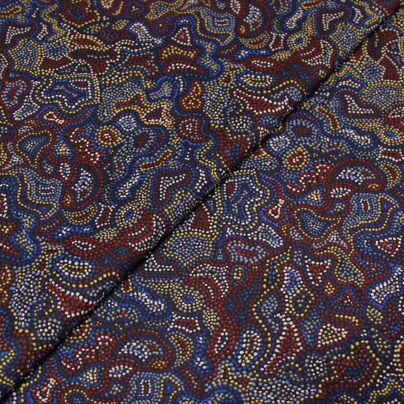 Toile de coton imprimée - Pointillé multicolore