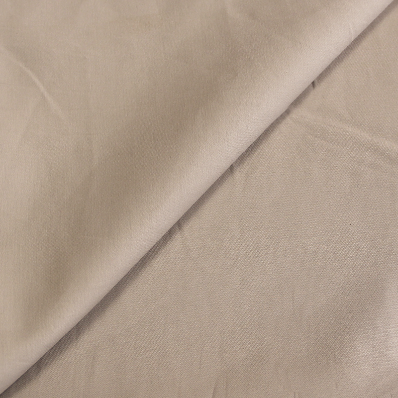 Satin coton & élasthanne - Mastic