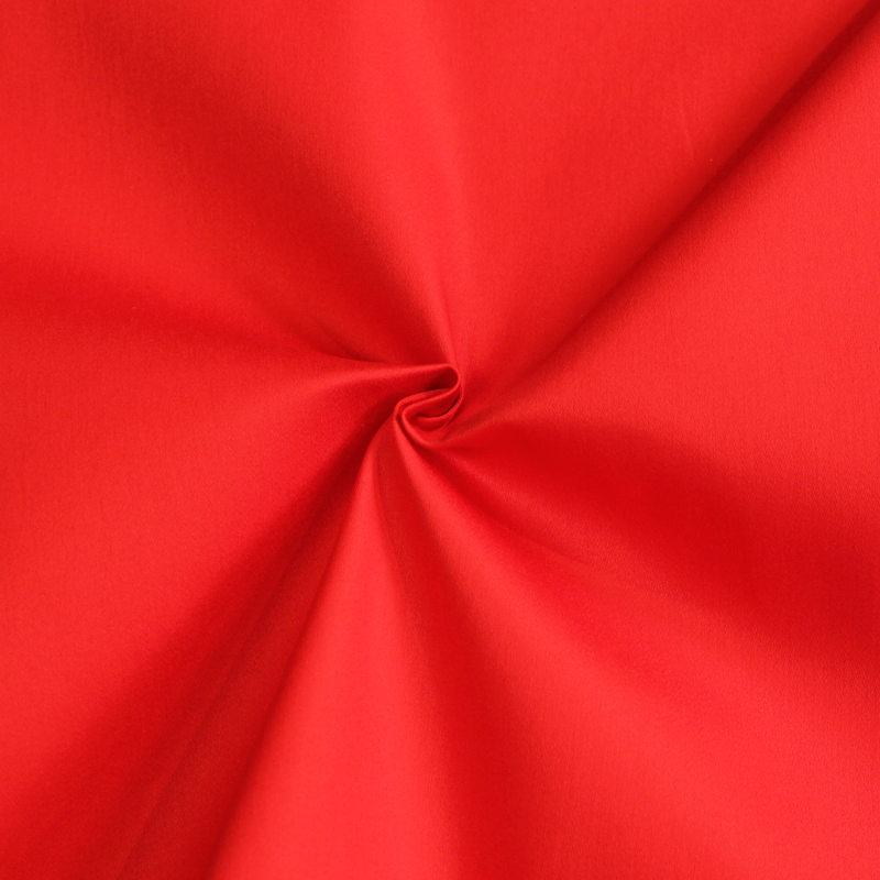 Satin de coton - Rouge