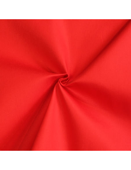 Satin de coton - Rouge
