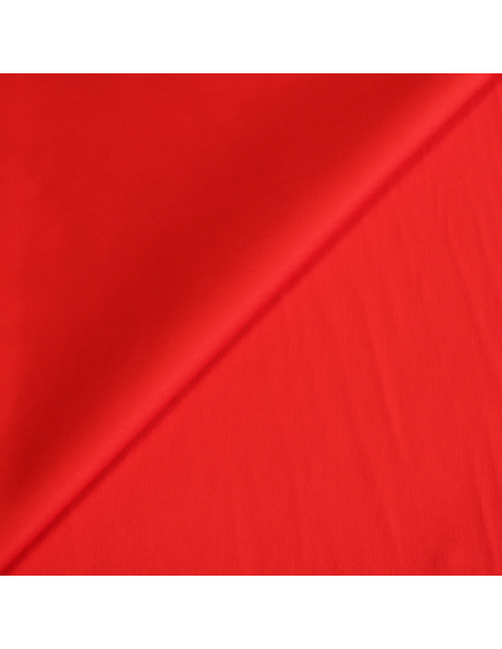 Satin de coton - Rouge