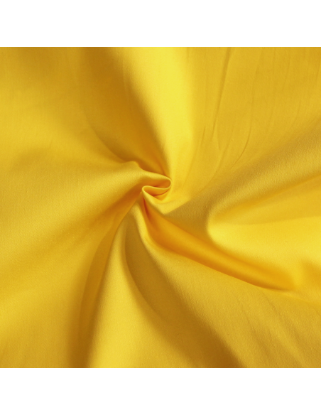 Satin de coton - Jaune poussin
