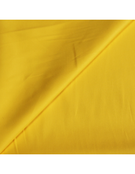 Satin de coton - Jaune poussin