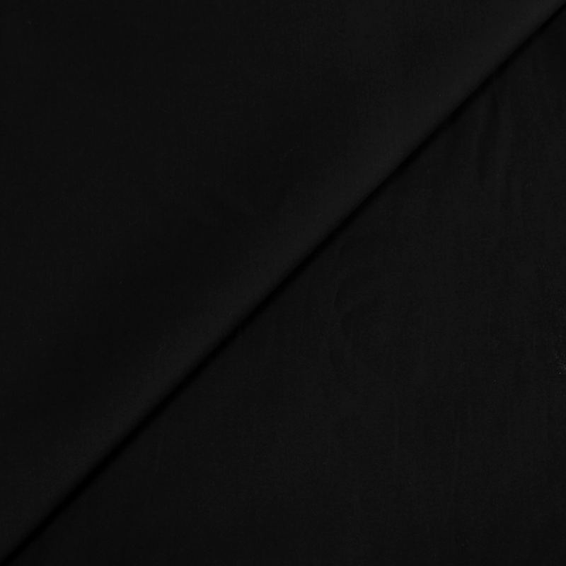 Satin coton & élasthanne - Noir