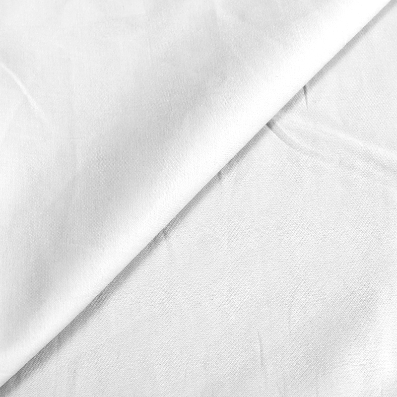 Satin coton & élasthanne - Blanc