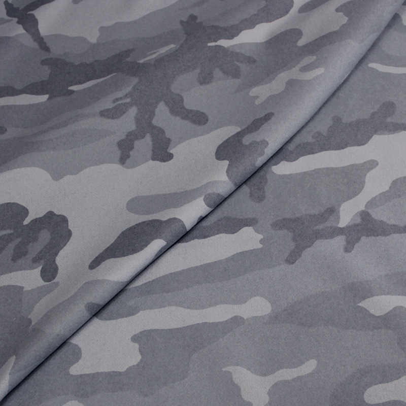 Drap de laine - Camouflage gris