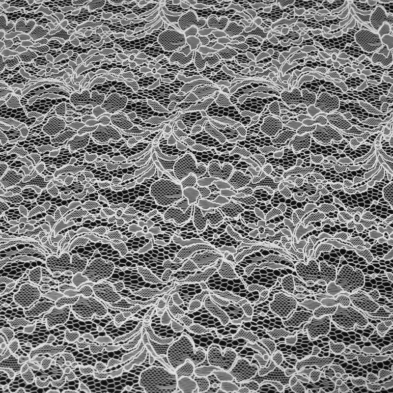 Dentelle fleuri blanc - Lilly