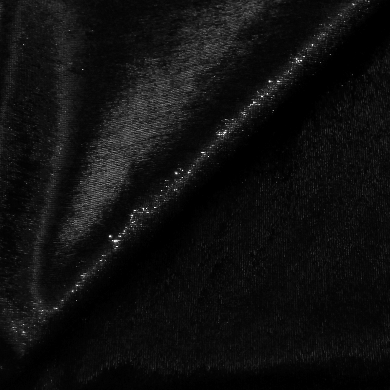 Velours lurex - Noir
