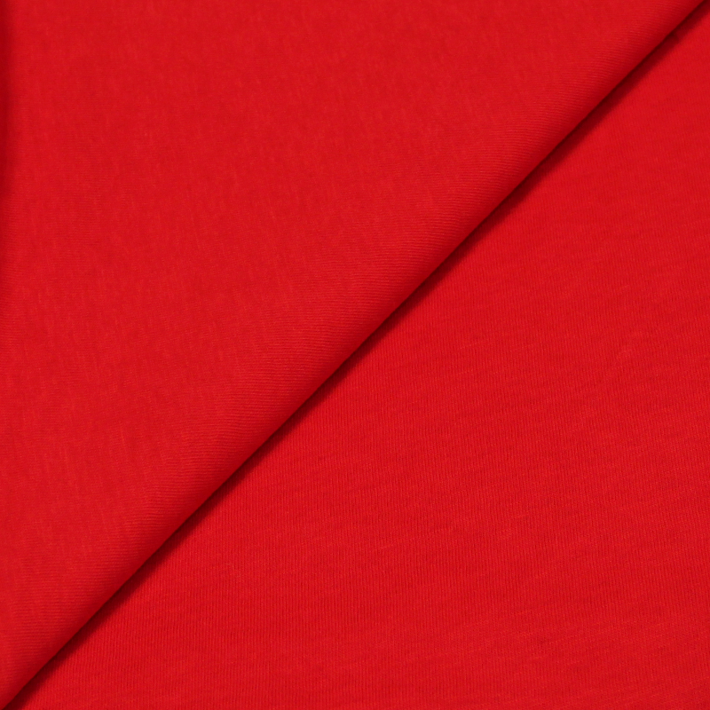 Jersey uni 100% coton - Rouge