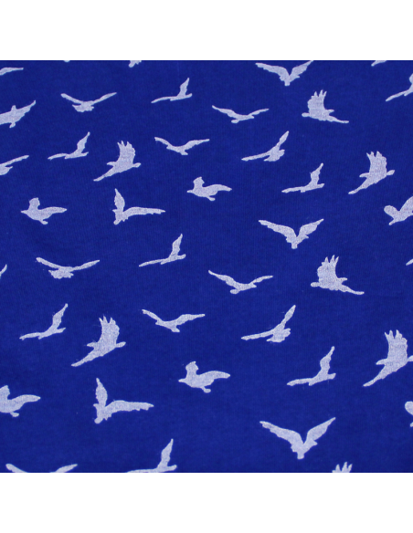 Jersey imprimé - Poissons fond anis