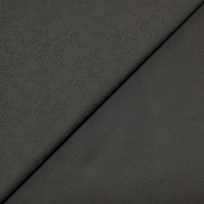 Jacquard coton & élasthanne imprimé - Chevron gris