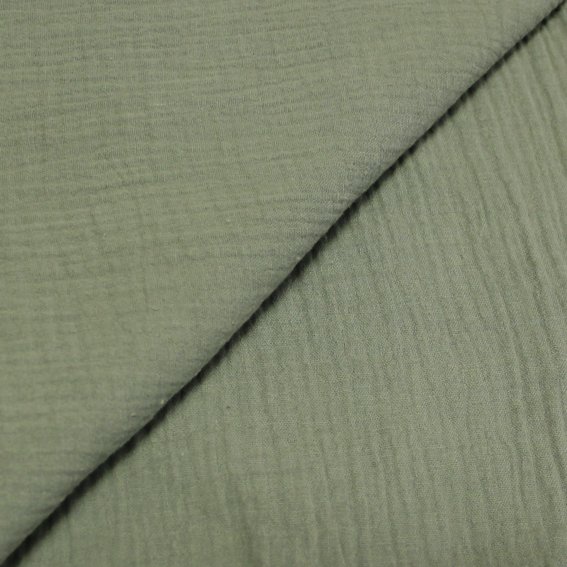 Double gaze 100% coton - Vert sauge