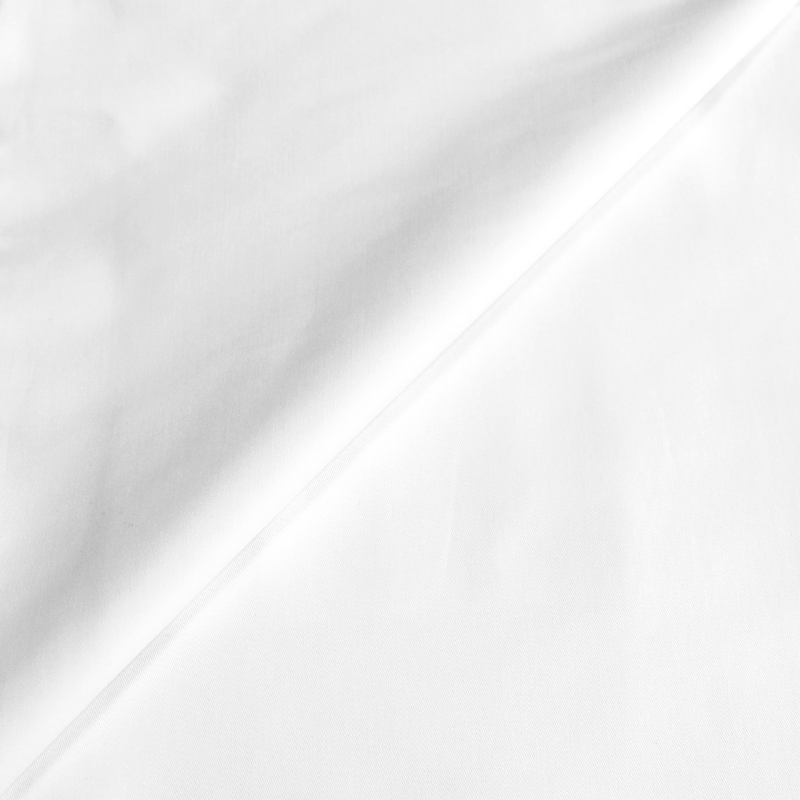 Gabardine de coton peigné - Blanc optique