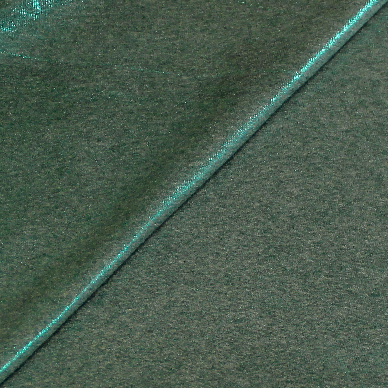 Molleton gratté rayé - Style tie dye vert 