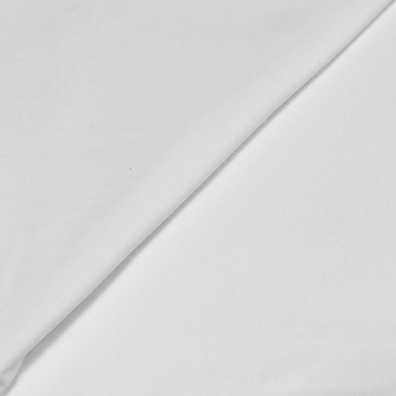 Jersey uni 100% coton - Blanc