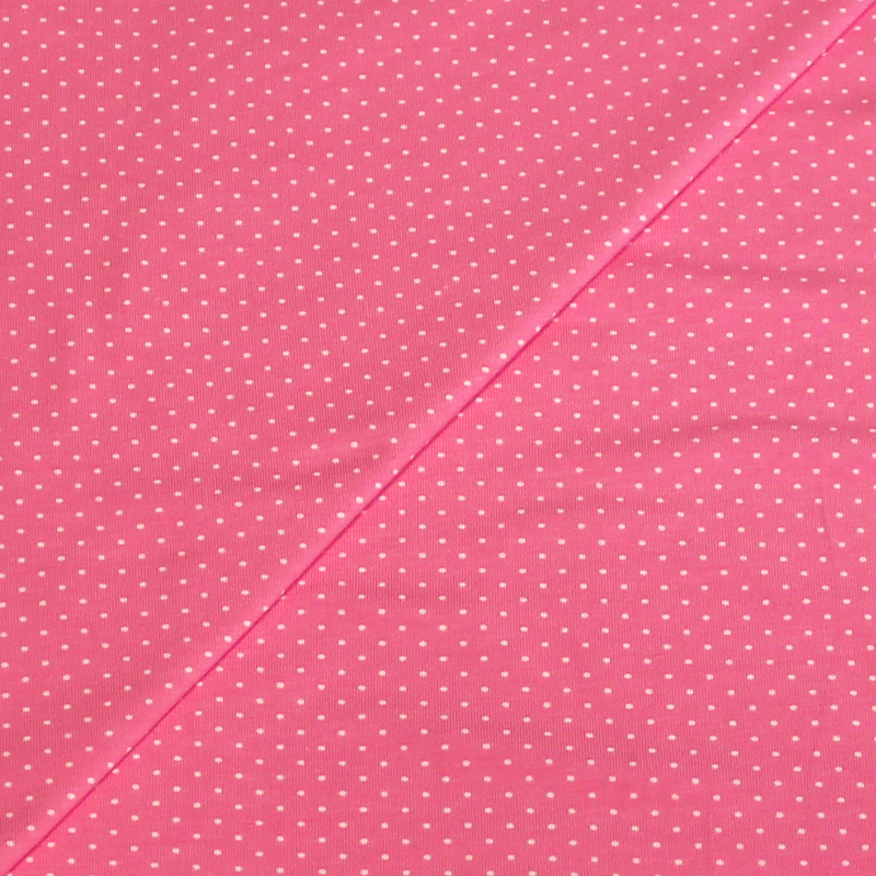 Jersey imprimé - Tête d'épingle rose