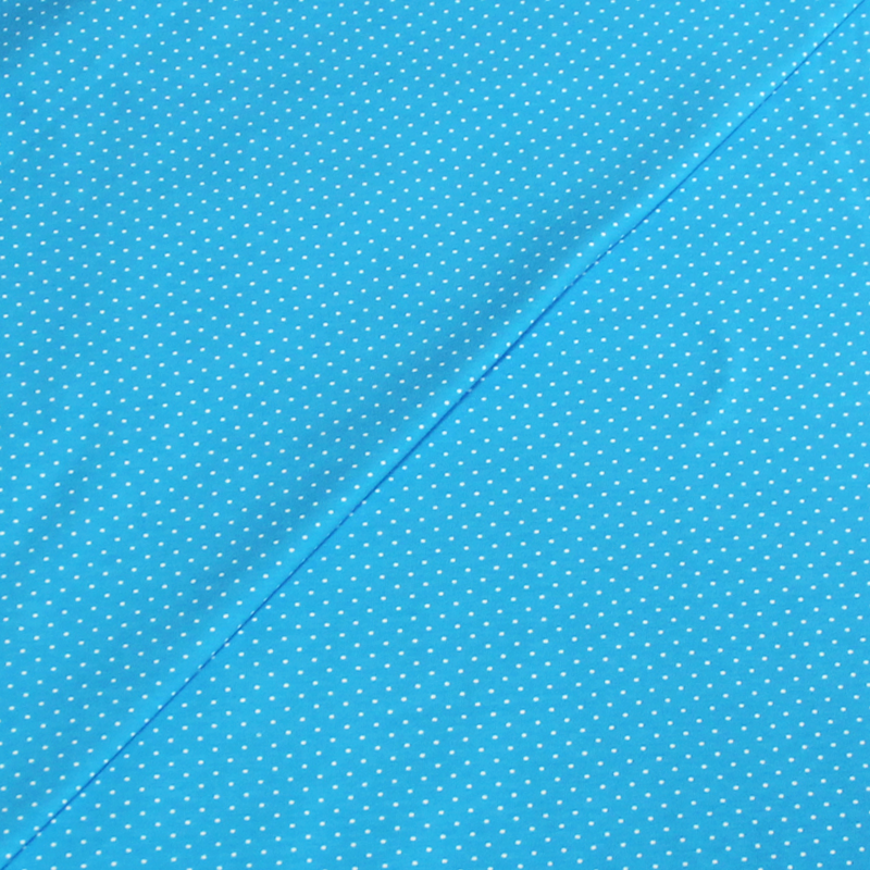 Jersey imprimé - Tête d'épingle turquoise