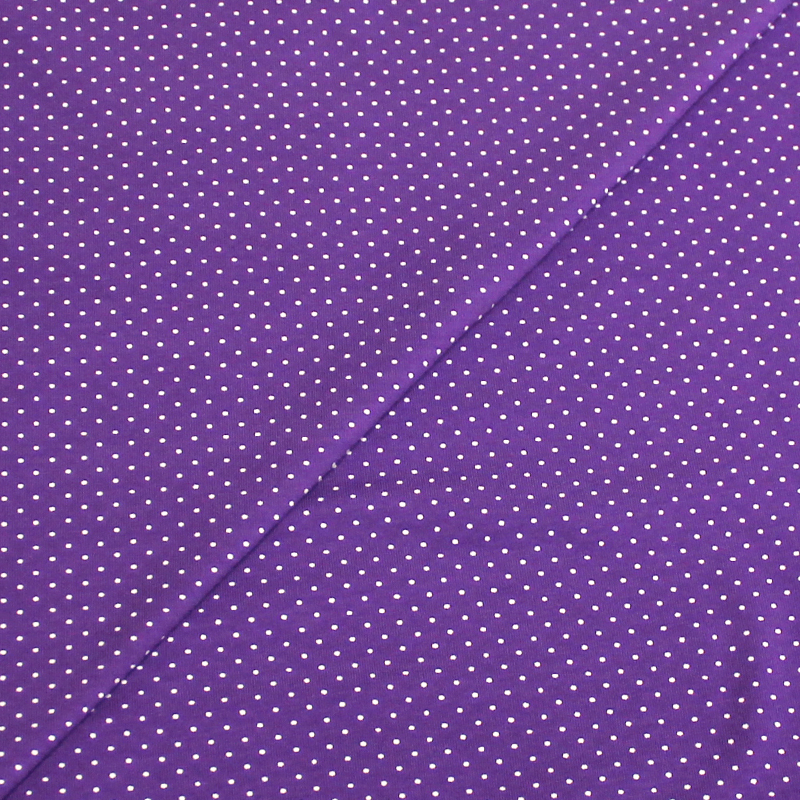 Jersey imprimé - Tête d'épingle violet