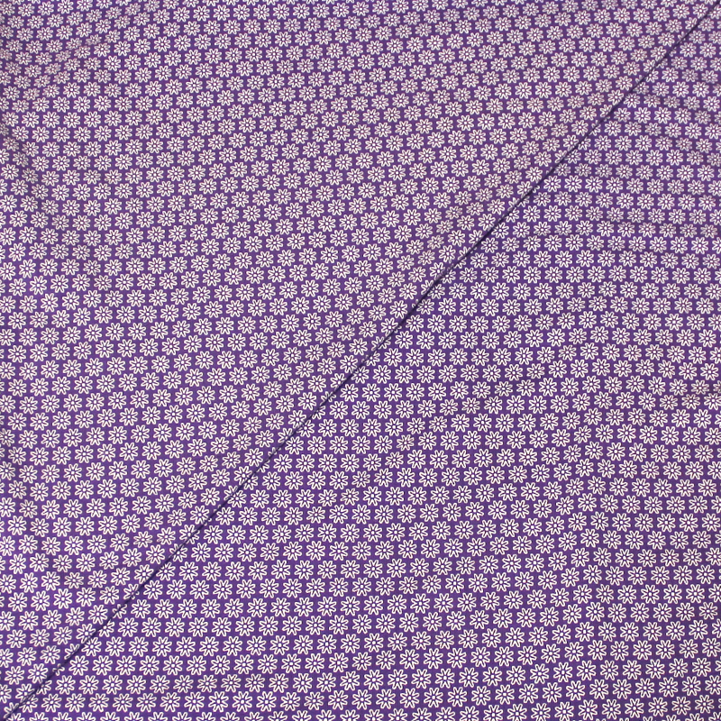Jersey imprimé - Fleuri violet