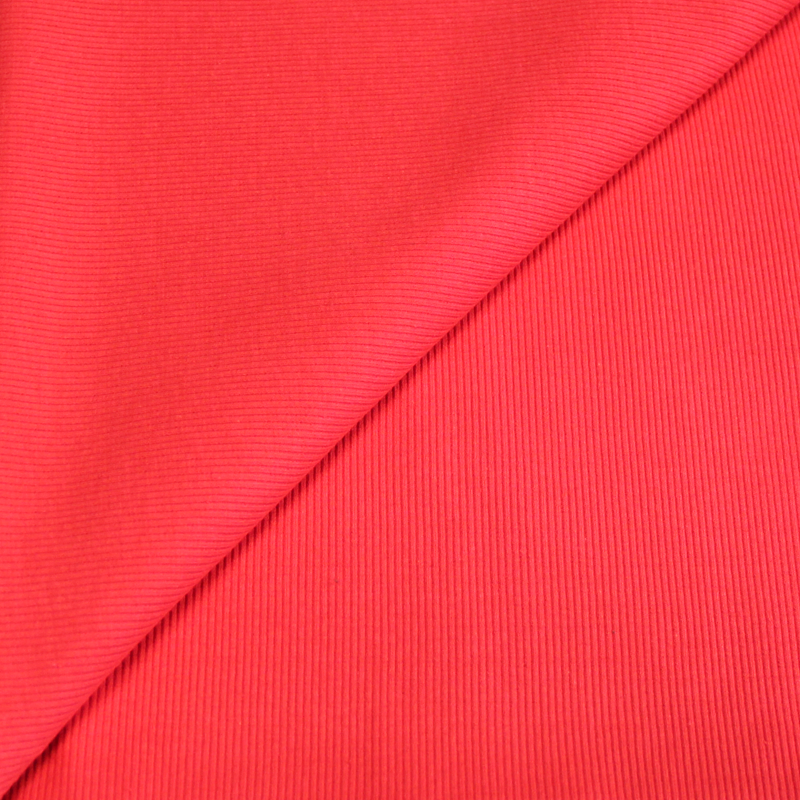 Jersey côtelé - Rouge pommard