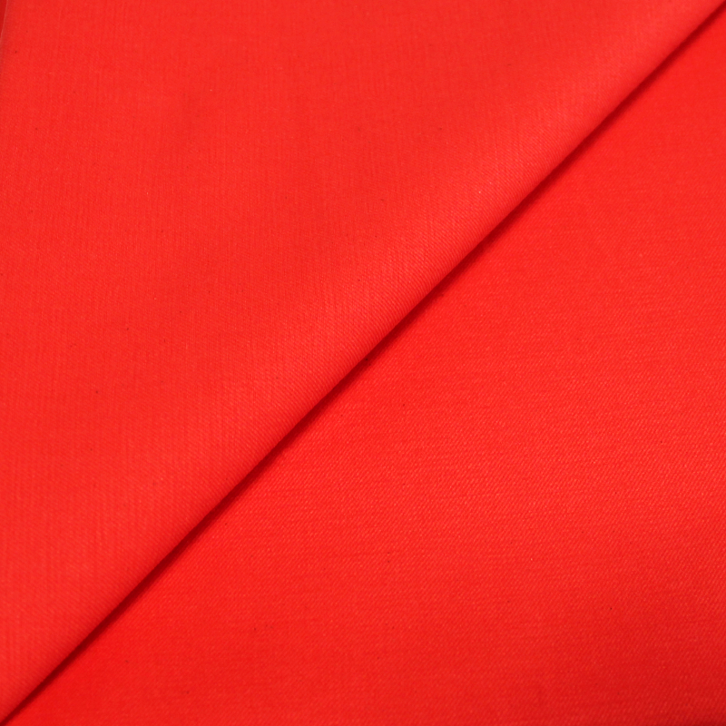 Gabardine coton & élasthanne - Rouge