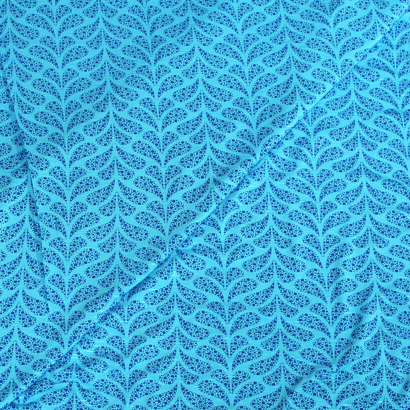 Jersey imprimé - Lala bleu