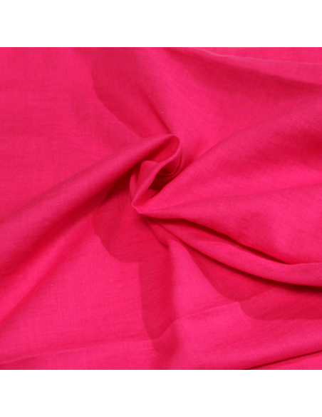 Voile 100% coton - Fuchsia
