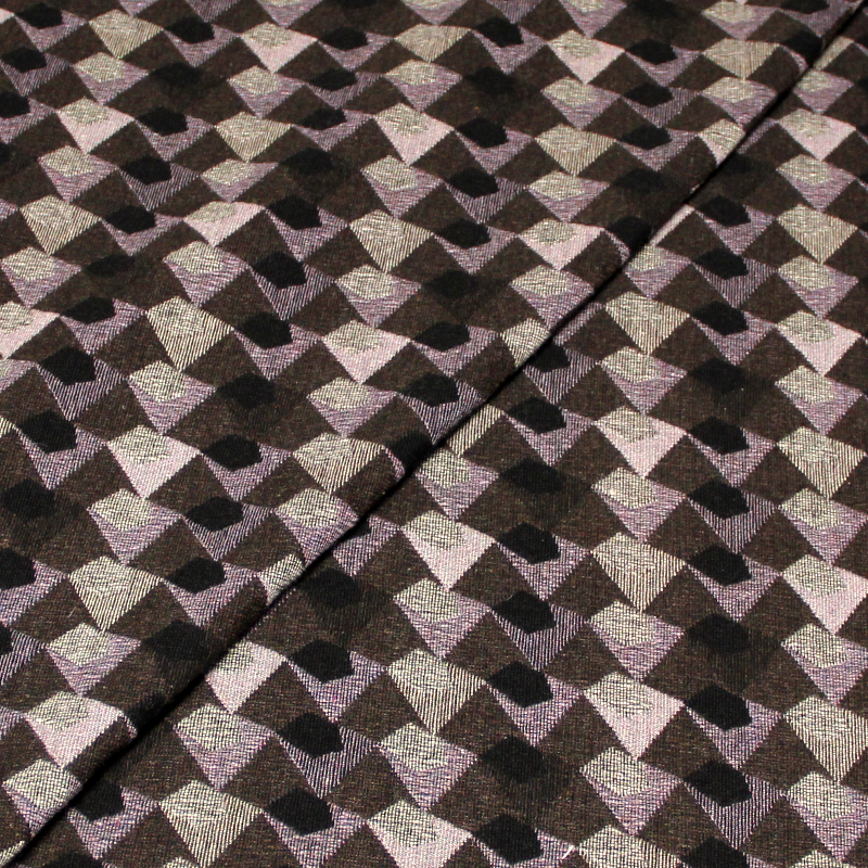 Jacquard de laine - Triangle multicolore