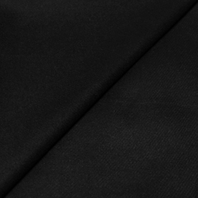 Drap de laine sergé - Noir