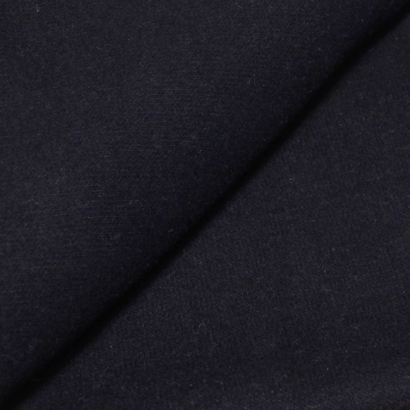 Jersey de laine poids manteau - Bleu marine