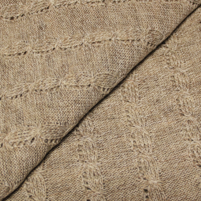 Tricot de laine ajouré - Beige