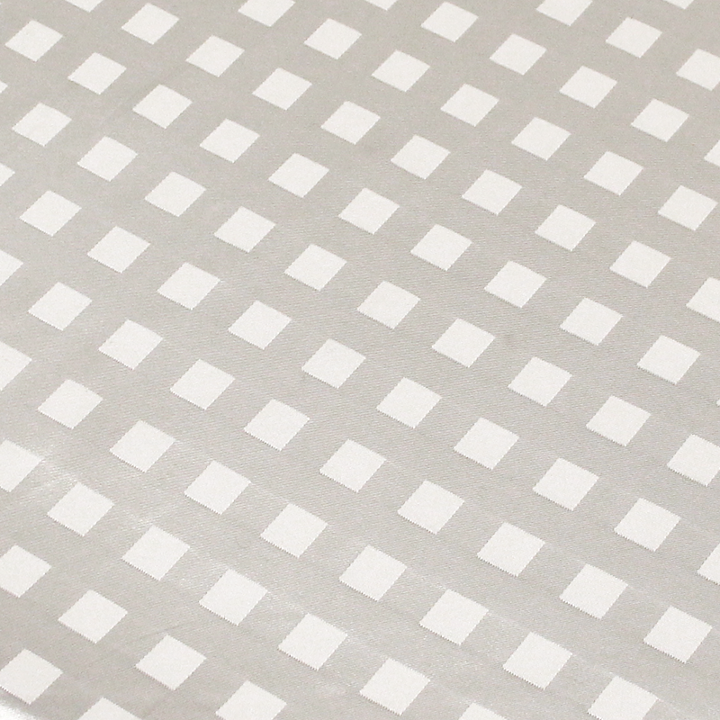 Satin jacquard - Carré Blanc