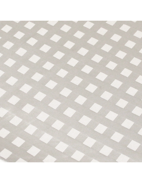 Satin jacquard - Carré Blanc