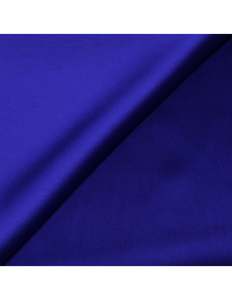 Crêpe envers satin - Bleu roi
