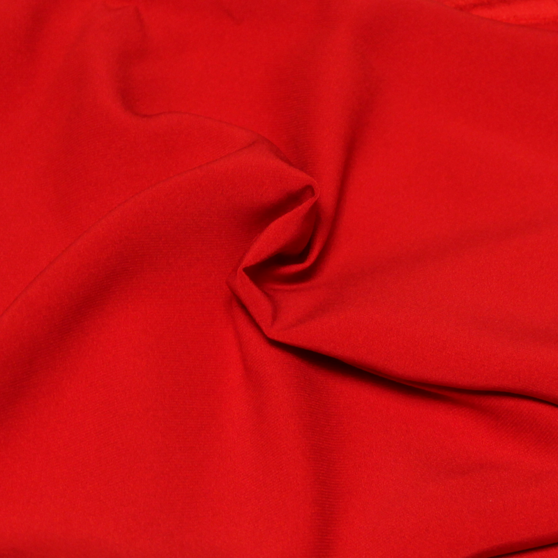 Crêpe envers satin - Rouge