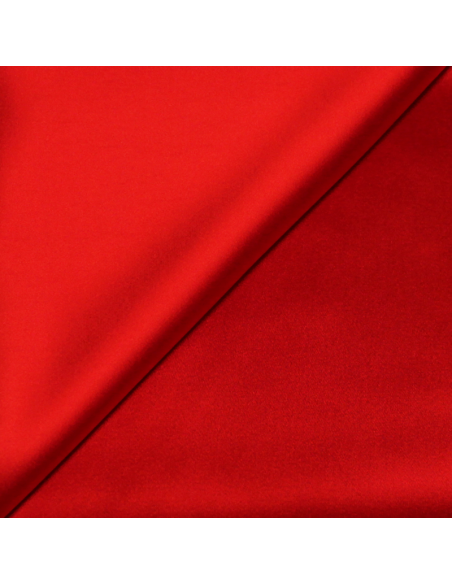 Crêpe envers satin - Rouge