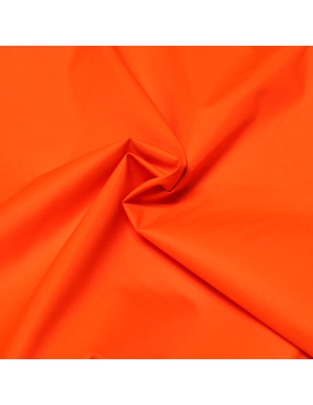 Tissu imperméable - Orange fluo vendu au mètre