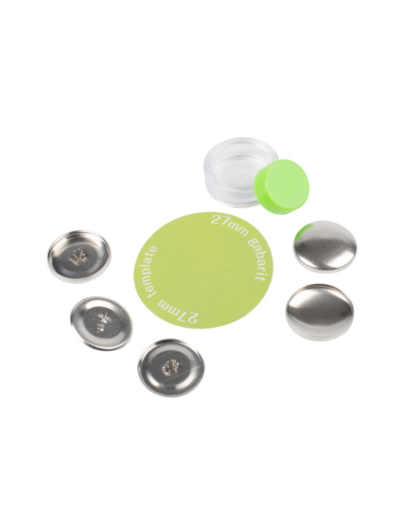 Boutons à recouvrir en métal à coudre (27 mm)